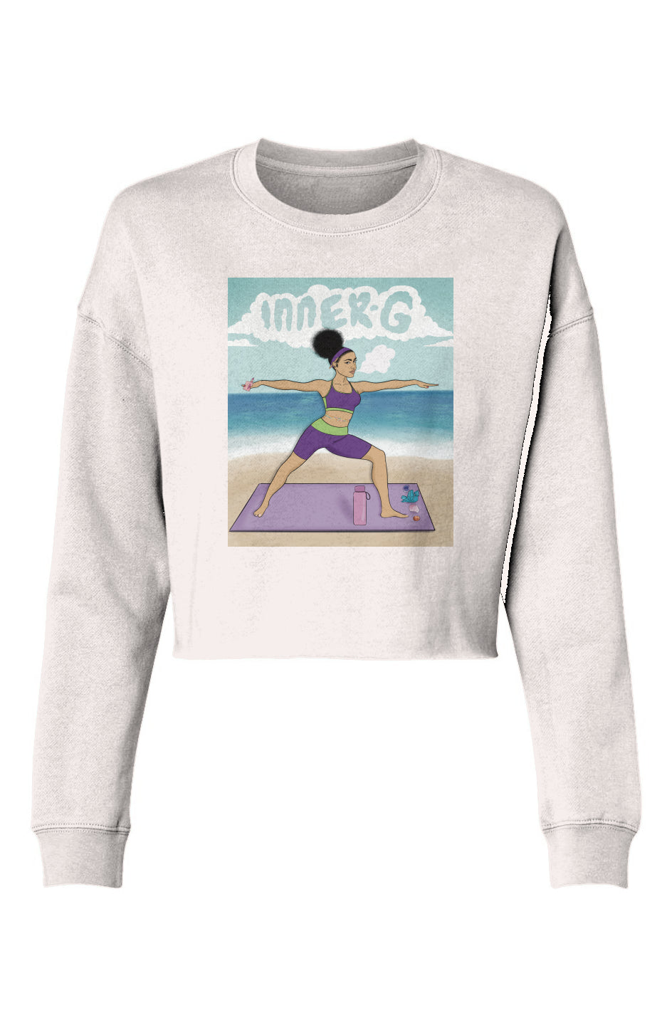'Inner-G' Lightweight Cropped Crew Sweatshirt