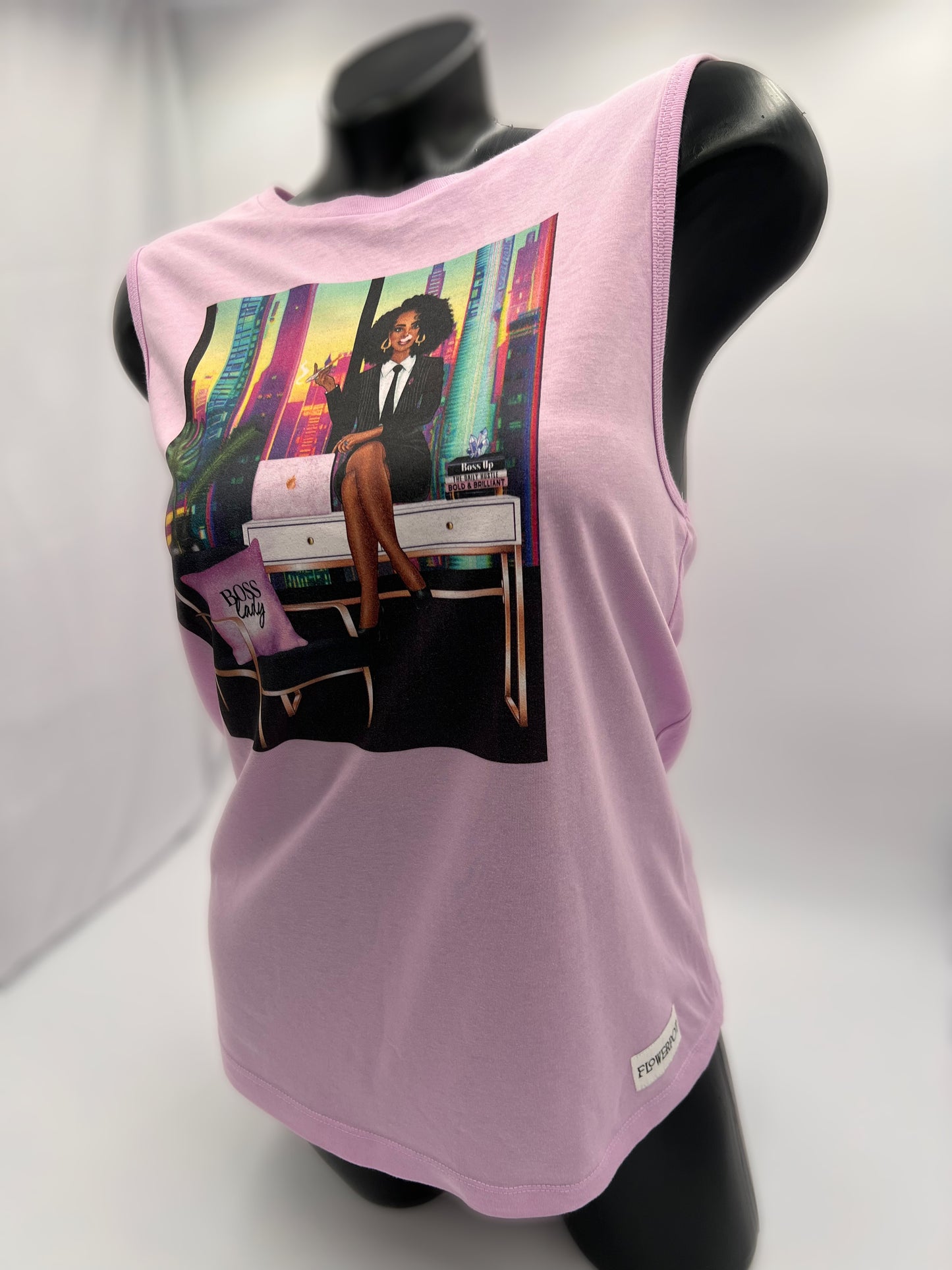 'Boss Lady' Muscle Tank Tee