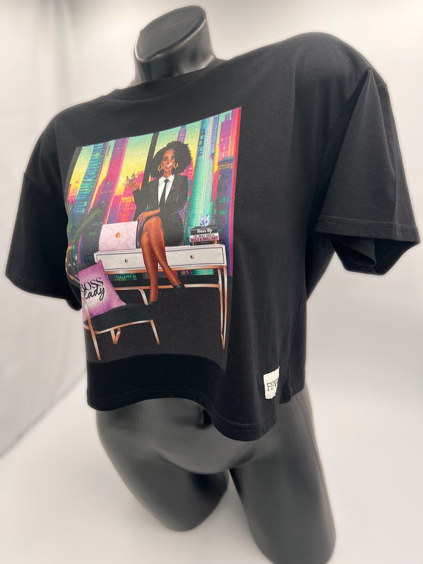 'Boss Lady' Street Crop Tee