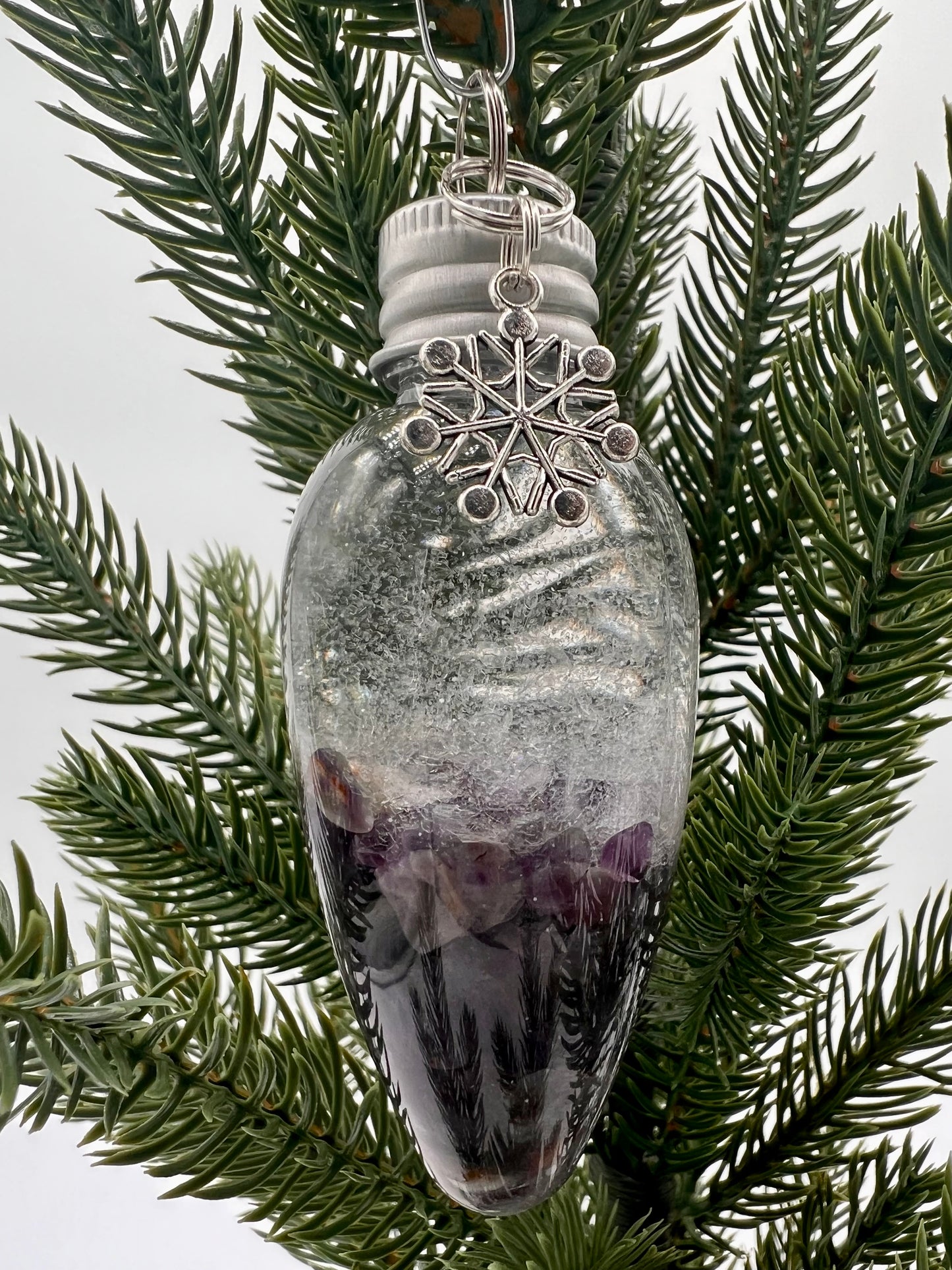 Snow Globe Crystal Ornament Bulb