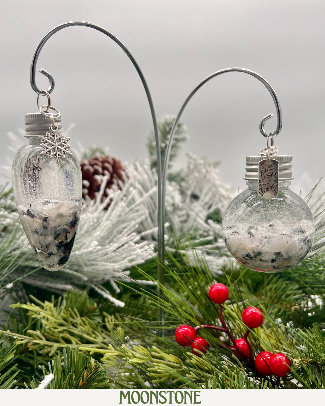 Moonstone Snow Globe Crystal Ornaments