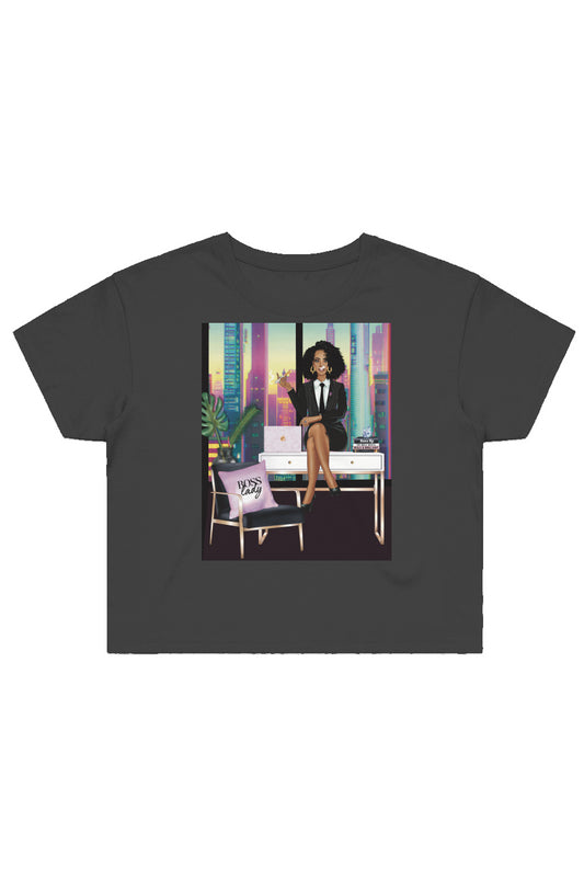 'Boss Lady' Street Crop Tee