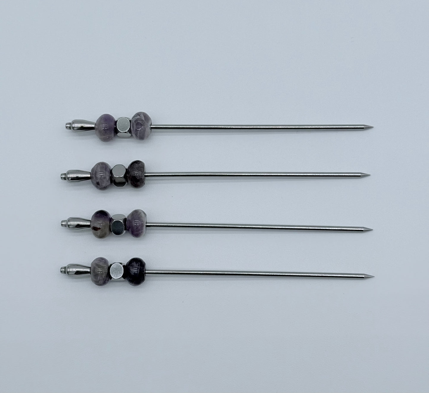Amethyst Cocktail Picks, Set of 4