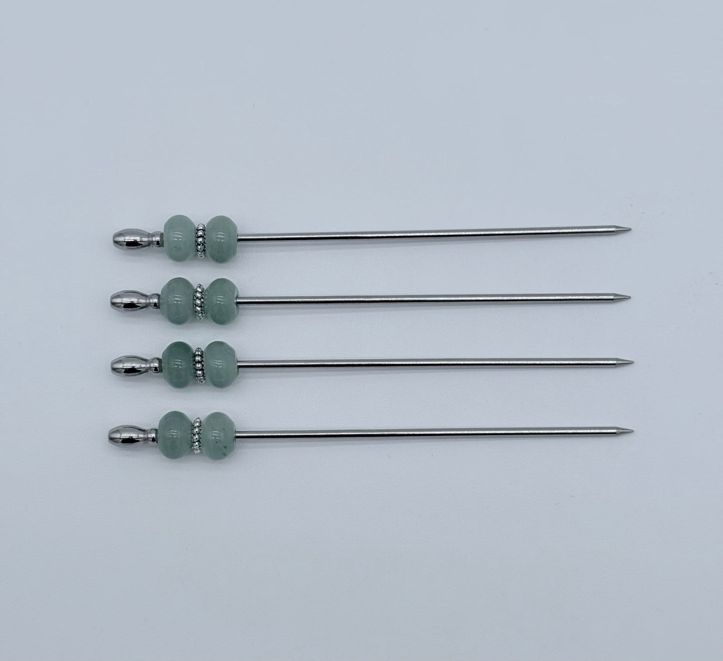 Aventurine Cocktail Picks, Set of 4