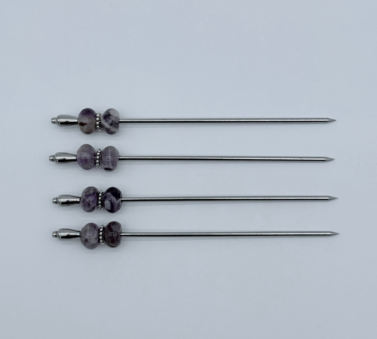 Amethyst Cocktail Picks, Set of 4