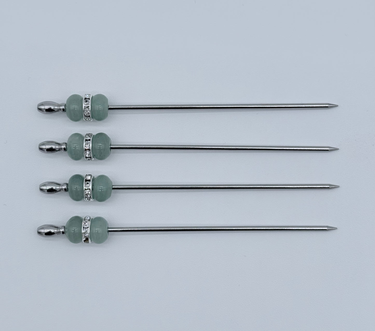 Aventurine Cocktail Picks, Set of 4
