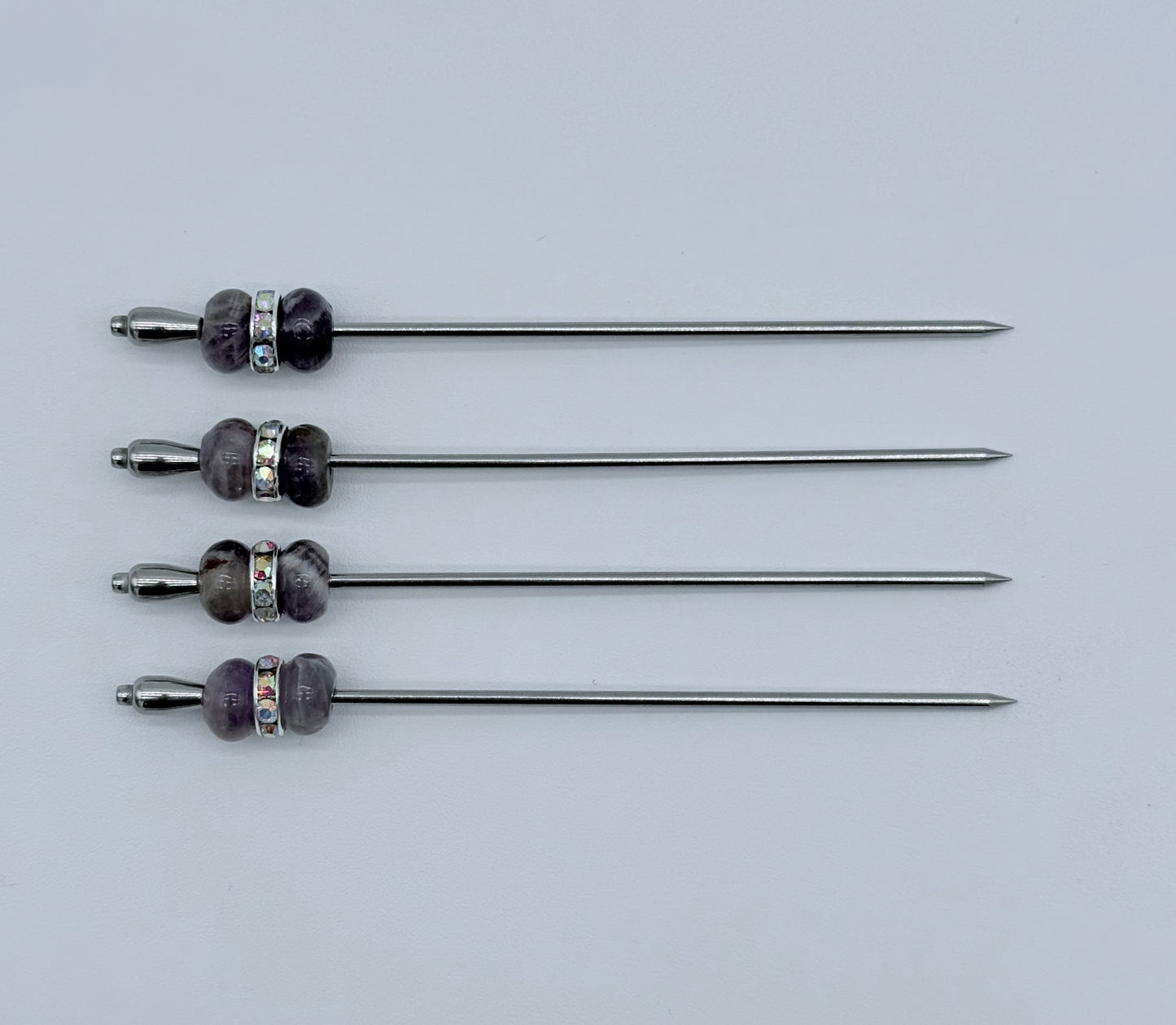 Amethyst Cocktail Picks, Set of 4