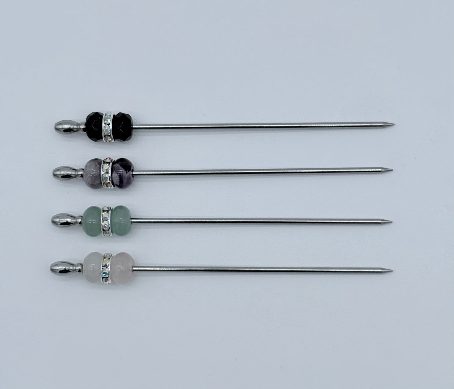 Assorted Crystals Cocktail Picks, Set of 4