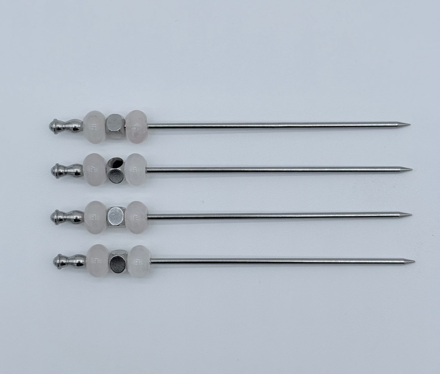 Rose Quartz Cocktail Picks, Set of 4