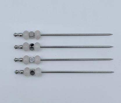 Rose Quartz Cocktail Picks, Set of 4