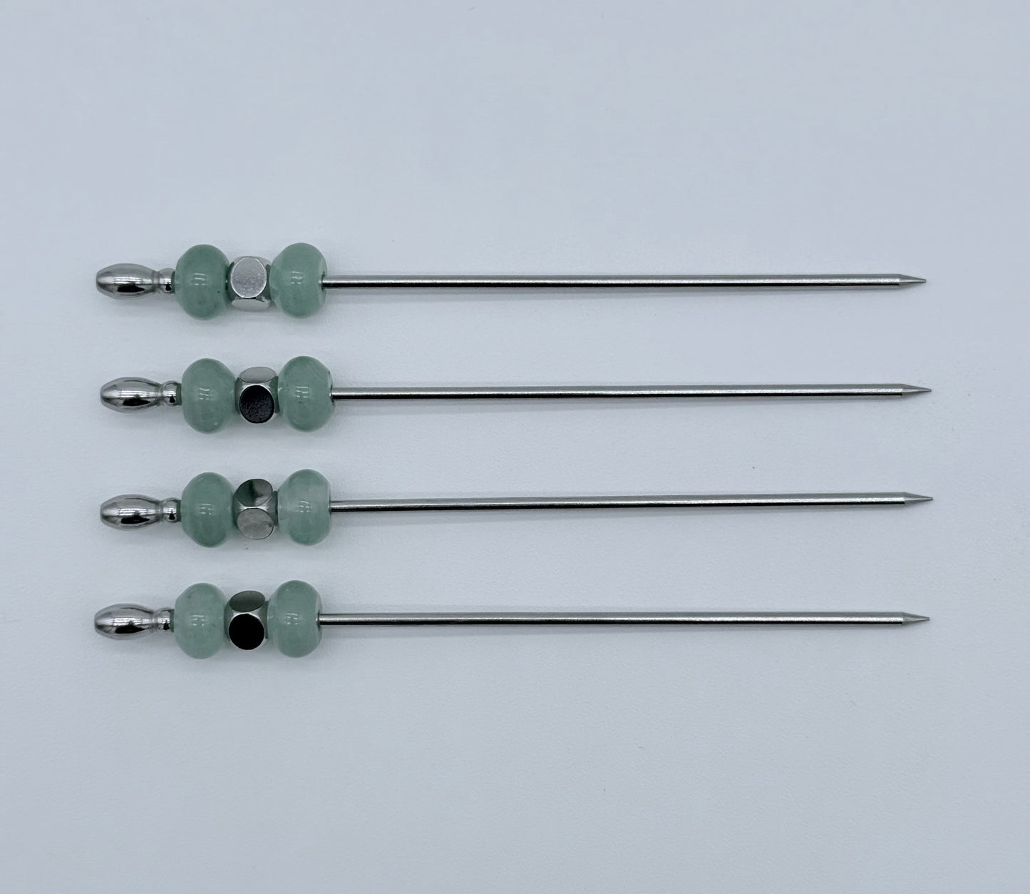 Aventurine Cocktail Picks, Set of 4