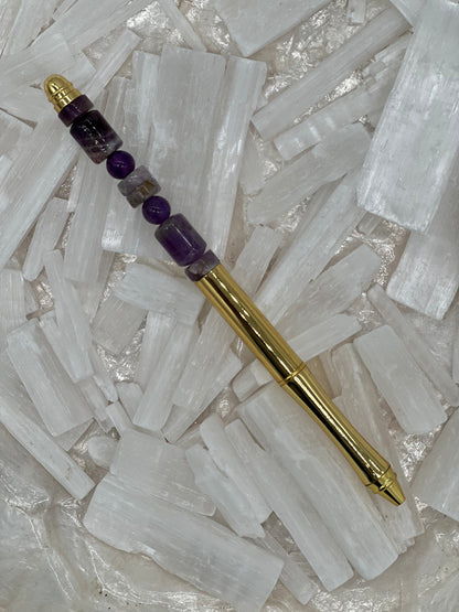 Amethyst Refillable Metal Pen