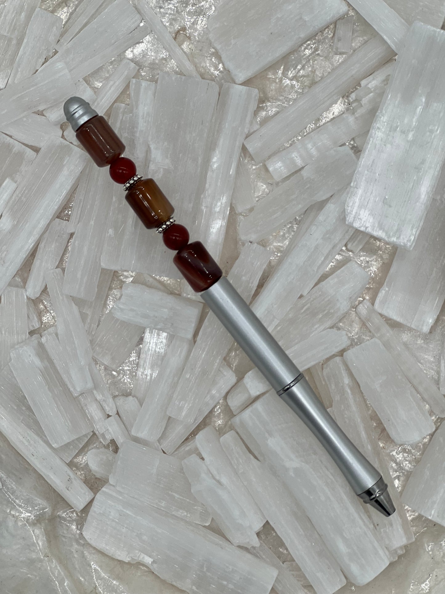 Carnelian Refillable Metal Pen