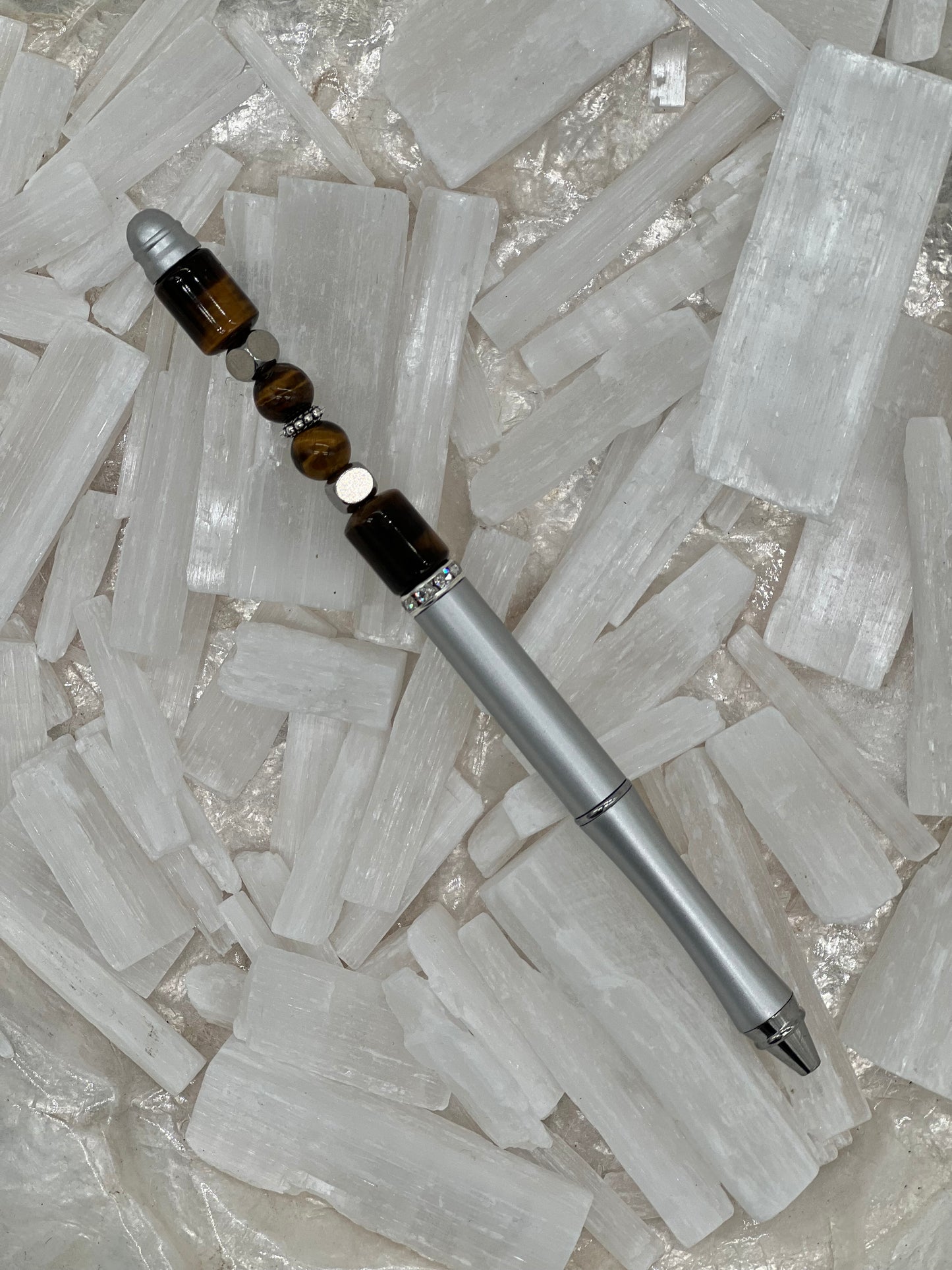 Tiger's Eye Refillable Metal Pen