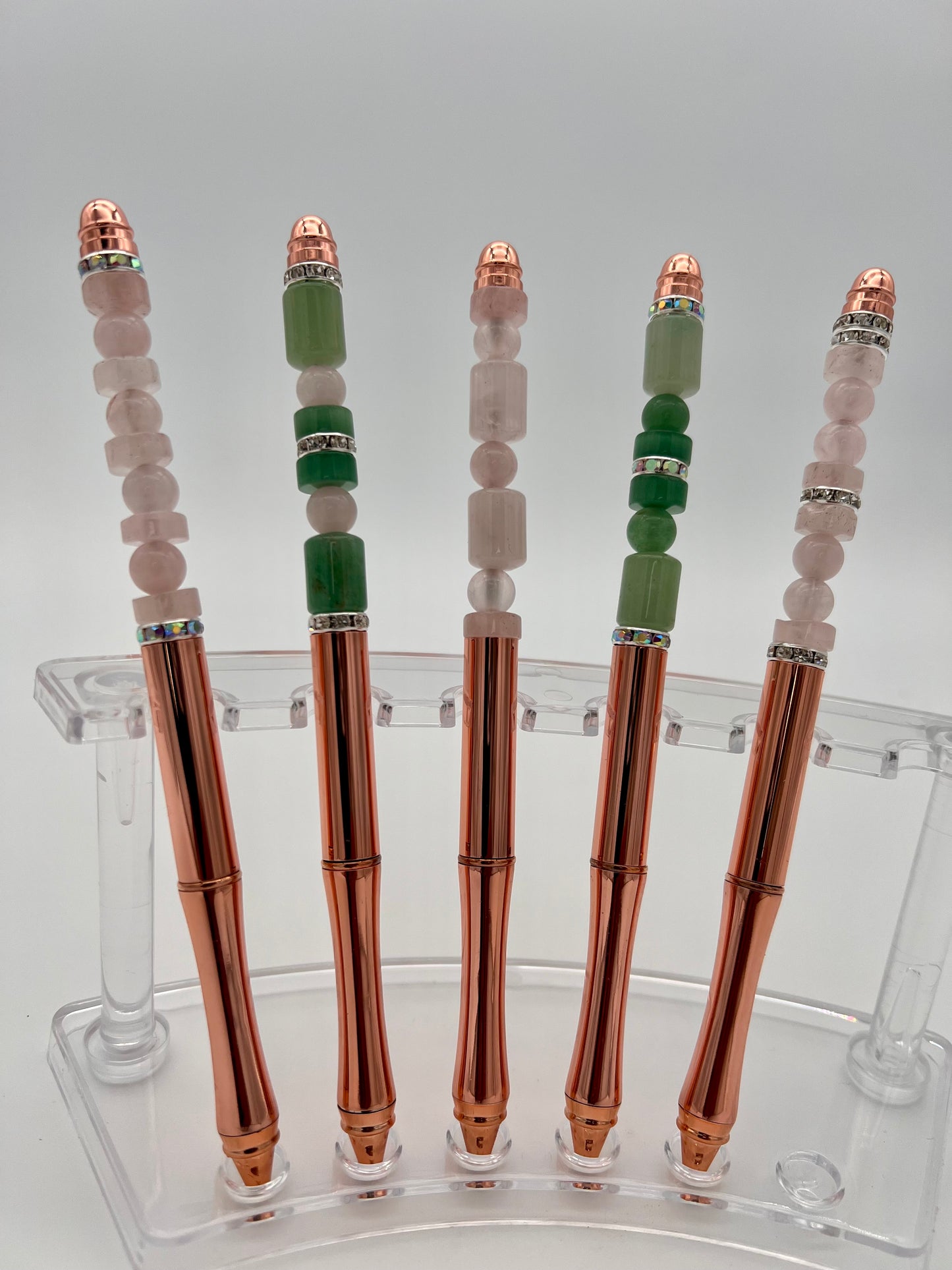 Rose Quartz Refillable Metal Pen